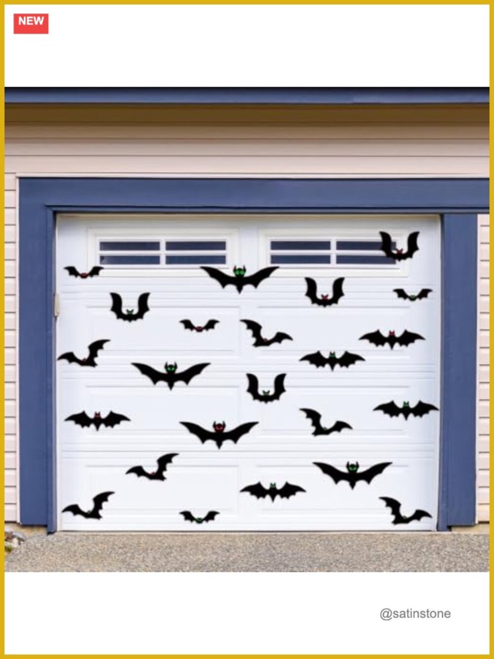 Magnetic Bats Garage Door Decorations for Halloween
